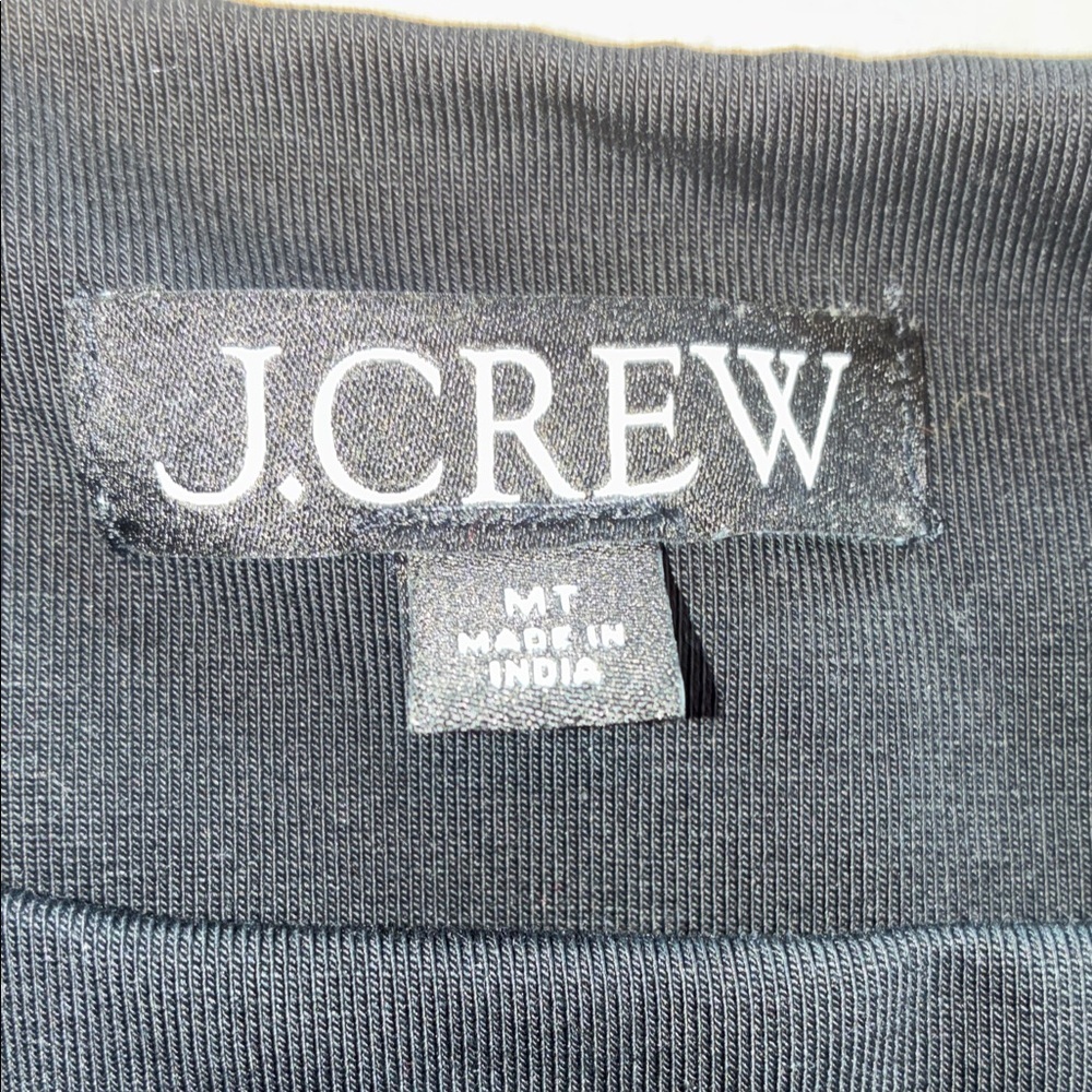 J. Crew Women's Elegant Black Tank dress with knit top and full tiered skirt. M - Picture 9 of 15